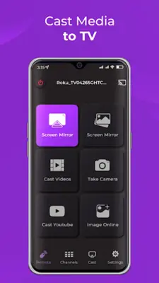 Remote Control for RokuTV android App screenshot 2